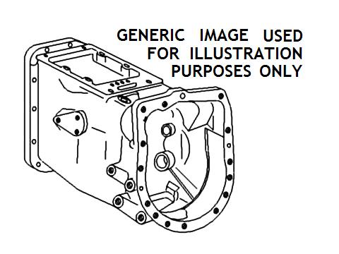7003C TRANSMISSION fits FORD 2600, 8 SPEED (TRANSMISSION PTO)