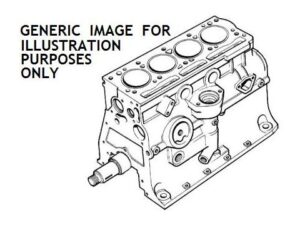 268 DIESEL FORD NEW HOLLAND SHORT BLOCK 555E-TB85, 4-CYL, GENESIS, NON-TURBO