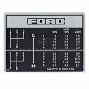 S.60664 SHIFT PATTERN fits FORD 4000-4600, 8 SPEED